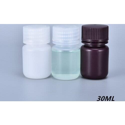 20PCS Empty 30ml Plastic Bottles with Lid for Cream Essential Oil Liquid Leakproof Reagent storage container