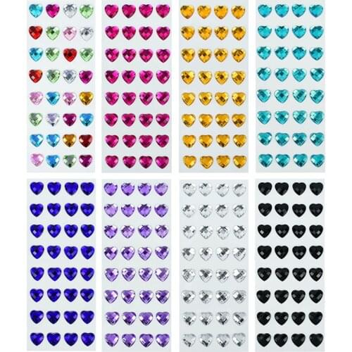 3D Shining Love Diamond Sticker Three-dimensional Sticker Childrens Toy Scrapbook Mobile Notebook Gift Cute Stationery Sticker