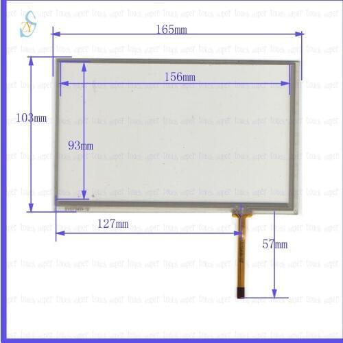 ZhiYuSun 165mm*103mm KDT-6234 7inch 4-wire resistive touch panel for Car DVD, 165*103 GPS Navigator screen
