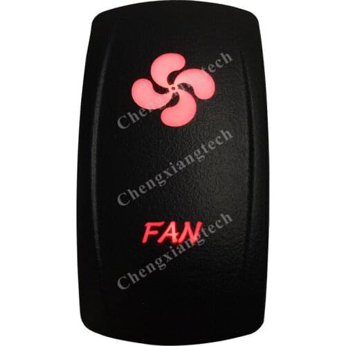 5 Pin ON OFF SPST Red Led FAN Rocker Car Boat Dashboard Light 12v 24v Toggle Switch for Carling ARB Narva 4x4 Style