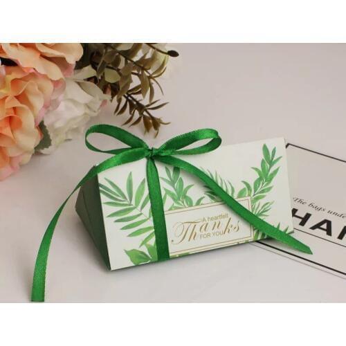 50pcs European Flamingo / leaf / marble forest style Candy Boxes Wedding Favors Bomboniere Party thanks Gift Box Chocolate Box