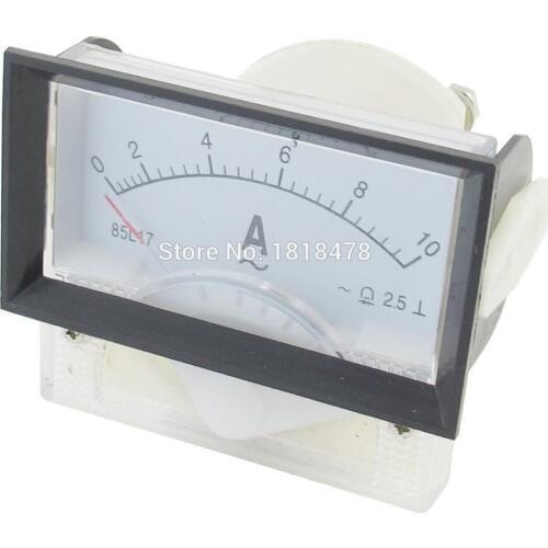 85L17 AC 0-10A 1A 2A 3A 5A 20A 30A 50A Analog Ampere Panel Meter Gauge Amperemeter 70mm x 40mm