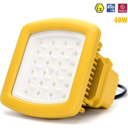 ATEX explosion proof light 40W LED high bay lighting AC100V-277V UL DLC 40W LED explosion proof flood light
