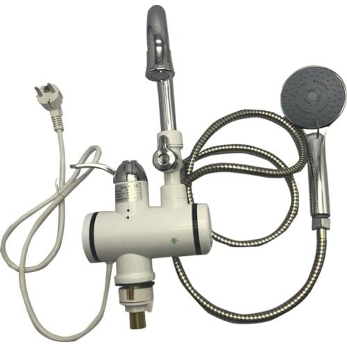 Temperature Display Instant Hot Water Tap Digital Electric Faucet Tankless Kitchen Instant Hot Faucet Water Heater with Shower