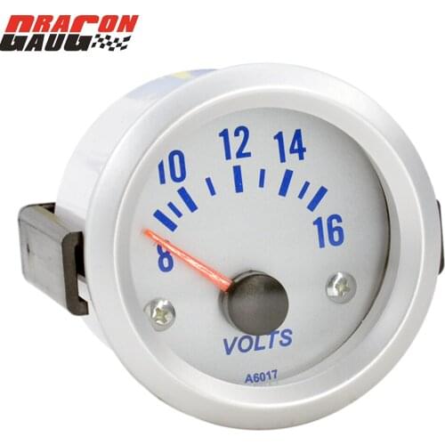 Dragon 52mm Auto Car 12V Voltage Gauge Modification Racing Speedboat Motorcycle Volt Meter Free Shipping