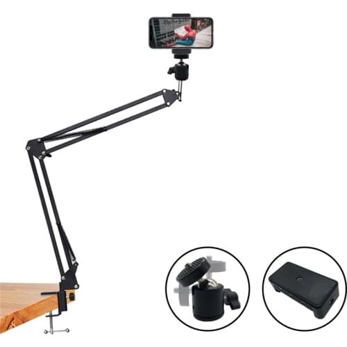 360 Degree long Arm Stand Holder Compatible Mobile Phone Tablet Holder Clip Photography Light Holder /Phone Holder Replacement