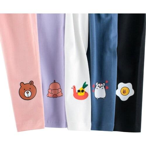 Kids Girls Leggings Cute Cartoon Print Children Toddler Kid Baby Spring Autumn Pants