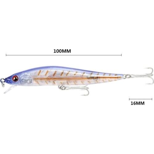 5 Colors 10cm/10.3g Artificial Floating Plastic Hard Bait With Treble Hook 3D High Simulation Eyes Bionic Bait Fishing Lure