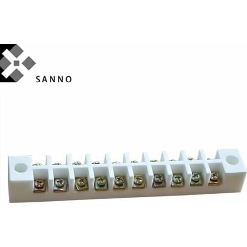 Ceramic terminal block porcelain connector high resistance industrial steatite ceramic wire screw terminal for cable wiring