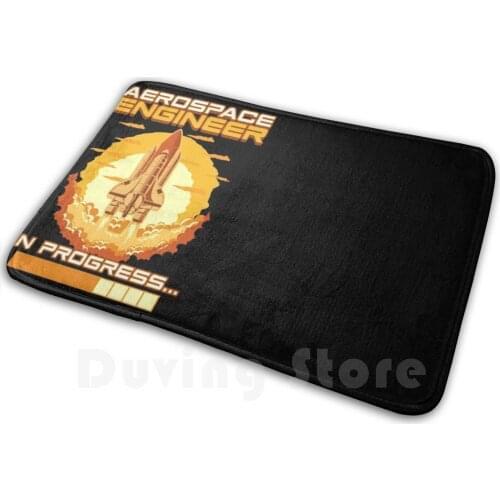 Aerospace Engineer In Progress Spaceship Launch Mat Rug Carpet Anti-Slip Floor Mats Bedroom Aerospace Engineer In Progress