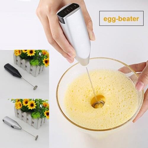 Milk Stirrer Drink Coffee Whisk Mixer Electric Egg Beater Frother Foamer Mini Handle Stirrer Practical Kitchen Cooking Tool Gift