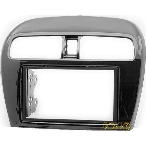 Car Radio Fascia is suitable for 2012 Mitsubishi Mirage, Double Din Car Audio Frame