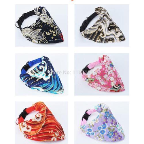 24 pcs/lot Adjustable Puppy Cat Bandana Collars Pet Scarf Neckerchief Collar Grooming Accessories For Small Medium Large Dog