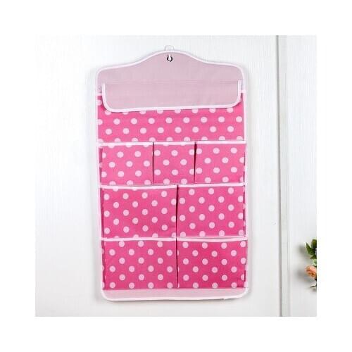 Polka Dot Wall Hanging Bag Bathroom Hanging Bag PVC Polka Dot Hanging Bag