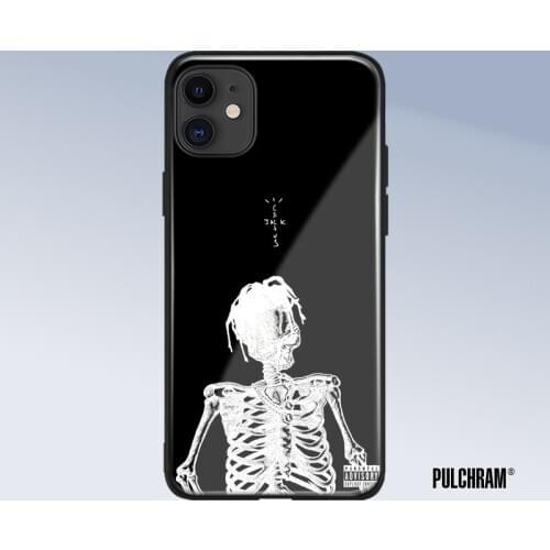 Cactus jack glass soft silicone Tempered glass Phone case cover for iPhone SE 6 6s 7 8 Plus X XR XS 11 12 mini Pro max