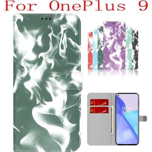 Sunjolly Case for OnePlus 9 Wallet Stand Flip PU Phone Case Cover coque capa OnePlus 9 Case OnePlus 9 Cover