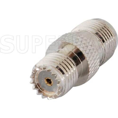 Superbat 5pcs Mini-UHF-TNC Adapter Mini-UHF Female to TNC Jack Straight RF Adapter