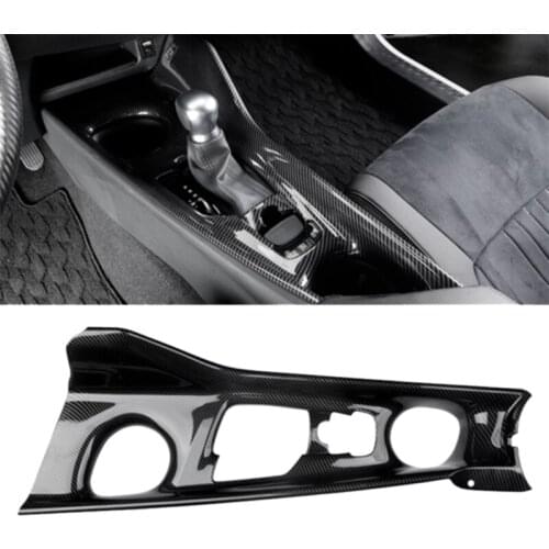 Carbon Fiber Gear Shift Box Panel Cover for Toyota CHR C-HR 2016-2018