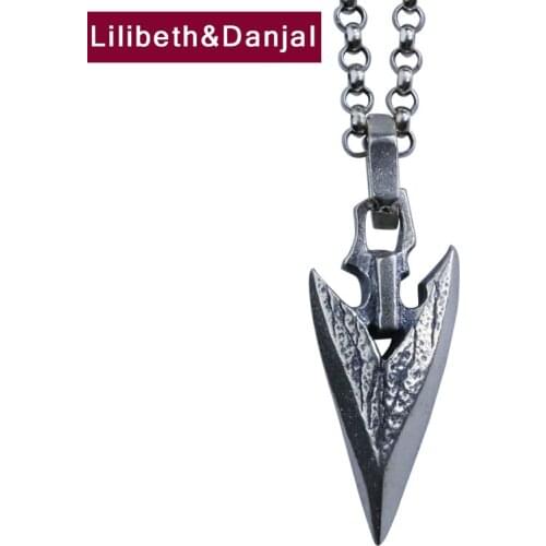 Vintage Arrow Pure 925 Sterling Silver Free Leather Chain Necklace Pendant Jewelry Gifts For Women Men Collares De Moda 2020 P33