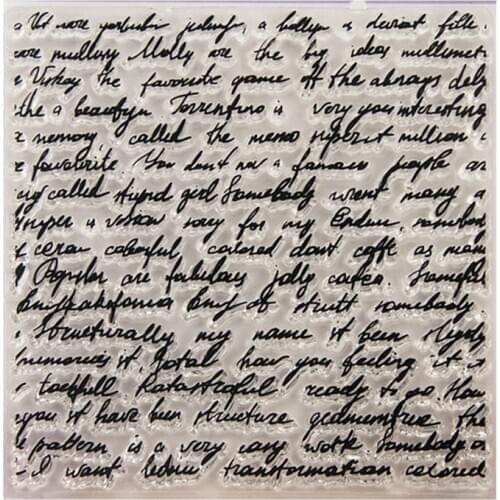 YINISE WORDS WAX SEAL Silicone Clear Stamps For Scrapbooking DIY Photo PAPER Album Cards MAKING Transparent Stamp Clear Stamp