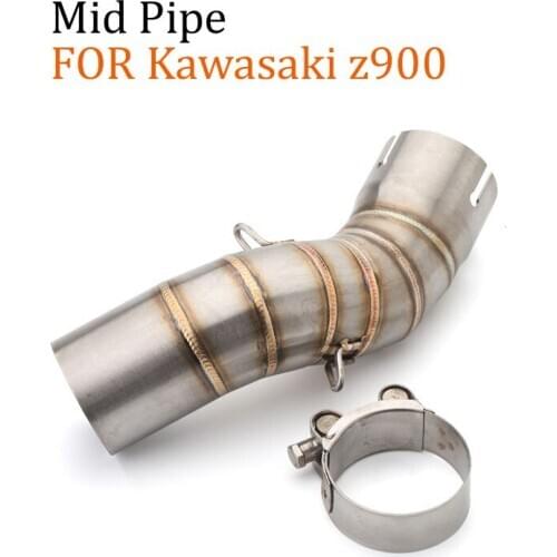 Z900 Motorcycle Modified Exhaust Muffler Pipe Stainless Connect Middle Pipe Link Pipe Mid Pipe Tube Escape For Kawasaki z900
