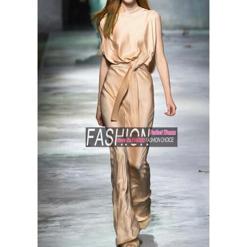 2 Piece Set Women Sleeveless Crop Top and Pants Set Summer Silk Tank and Wide Leg Pants Suit Women Two Piece Outfits