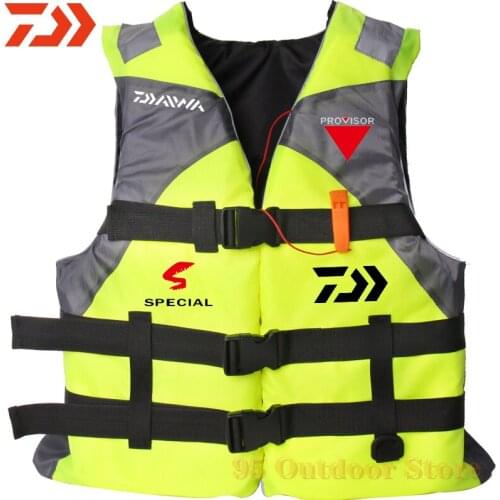 DAIWA Water Sport Life Vest Reflective Life Jacket for Kayaking Fishing Sailing Floatation Safety Waistcoat for Swimming Surfing