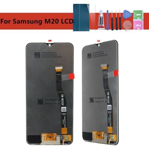 100% Original LCD For Samsung Galaxy M20 M205 M205F SM-M205F/DS LCD Display with Touch Screen Digitizer Assembly free shipping