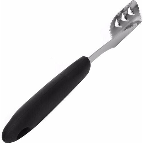 1PC Jalapeno Pepper Stainless Steel Serrated Seed Remover Kitchen Tools Black Easy To Use And Convenint To Use 20cm Corer 3cm