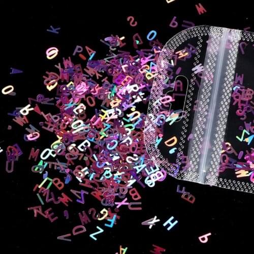 13ME English Letters Glitter Sequins Flakes Resin UV Epoxy Mold Fillings Nail Art Decorations for DIY Crafts Jewelry Making