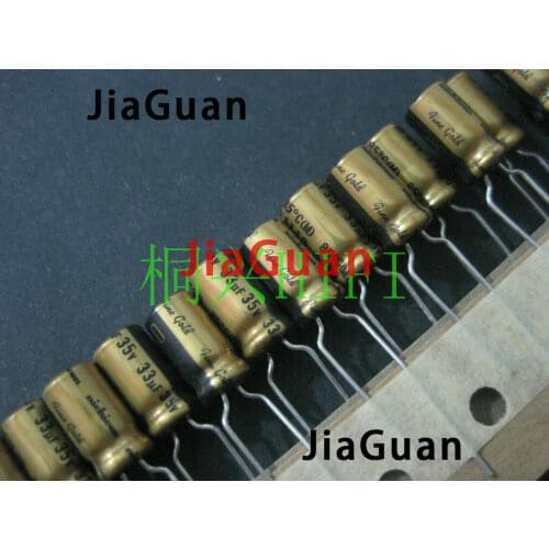 20PCS NICHICON FG 33UF 35V33UF 6.3x11MM fine gold 33UF 35V FineGold MUSE Audio Capacitor 33uf/35V