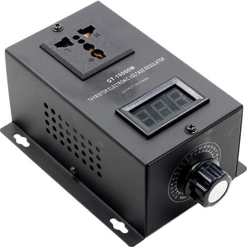 AC 220V 10000W SCR Electronic Voltage Regulator Temperature Speed Adjust Controller Dimming Dimmer Thermostat