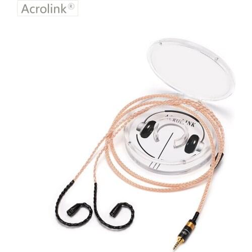 Acrolink IE80 2.5 XLR DIY Earphone Pcocc Audio Cable Repair Replacement Headphone with 16 cores knitting