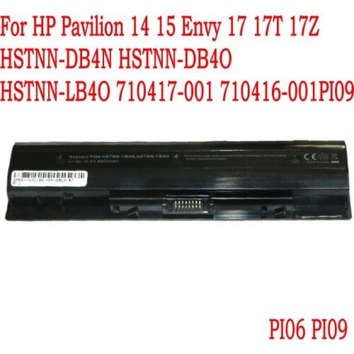 PI06 PI09 Laptop battery For HP Pavilion 14 15 Envy 17 17t 17z HSTNN-DB4N HSTNN-DB4O HSTNN-LB4O 710417-001 710416-001