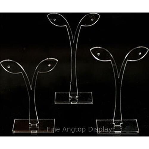 Free Shipping Clear Acrylic Earring Tree Shaped Display Stand,Jewelry Display Stand,1set(3pcs)