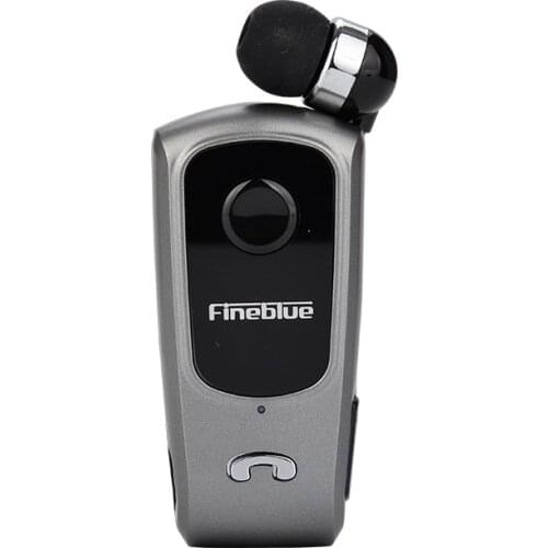 Fineblue Bluetooth Earphone Retractable Wireless Stereo with Mic for FD-55 Noise Cancel