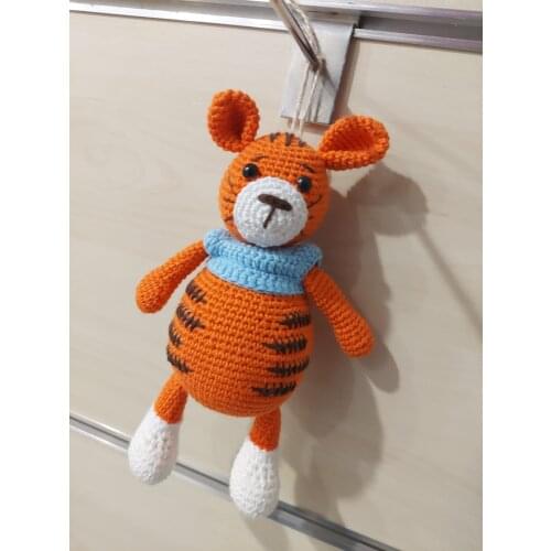 Hand-Knitted Handmade Amigurumi Toy Keychain Women Bag Models