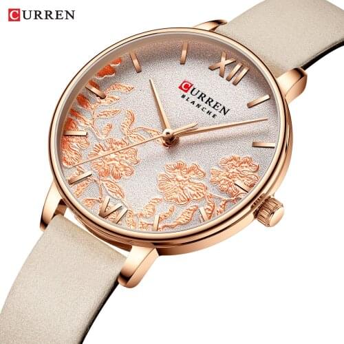 CURREN 9065 Women High Quality Bracelet Watches Fashion Women Wrist Watch Ladies Quartz Sport Rose Gold Clock Wristwatches