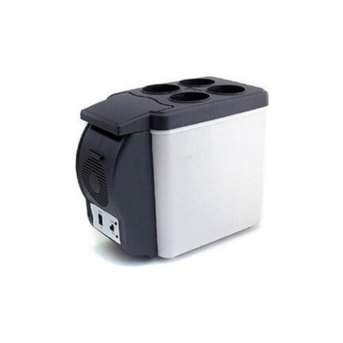 Black / gray car refrigerator car / car heating and refrigerator / mini fridge 6L / 12V car home dual refrigerator