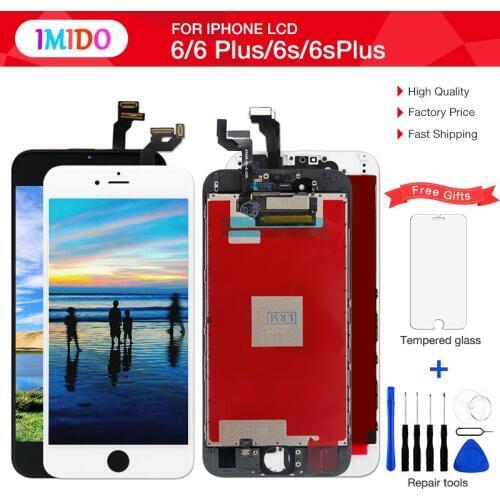 AAA Pantalla For Apple iPhone 6 6S PLUS LCD Display Touch Screen Assembly Digitizer Replacement Gifts+tools+glass Black&White