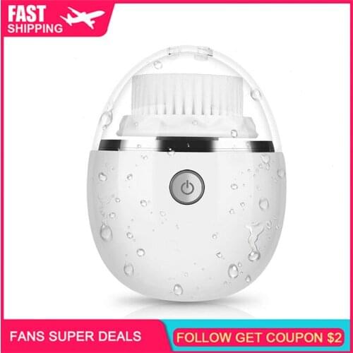 Electric Silicone Facial Cleansing Brush USB Rechargeable Face Massager Pore Cleaner Skin Peeling Blackhead Remover Tool