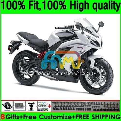 Injection For KAWASAKI Bodys 650R ER-6F ER6 Pearl White F ER 6F 156BS.6 ER6F 12 13 14 15 16 2012 2013 2014 2015 2016 Fairings
