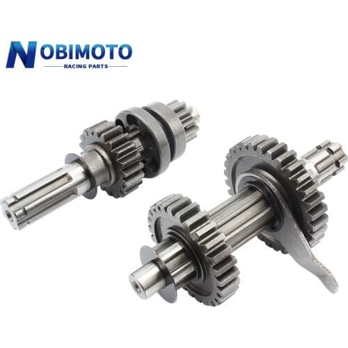 Reverse Gears Main Countershaft Transmission Gear Box Main Counter Shaft Fit For 50cc-110cc 1+1 Reverse Gears Engines