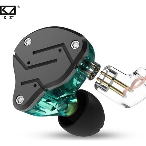 KZ ZSN Metal Headphones1DD+1BA Balanced Armature Dual Driver Earphone Detachable In Ear Monitors HiFi Music Sport Gamming Earbud