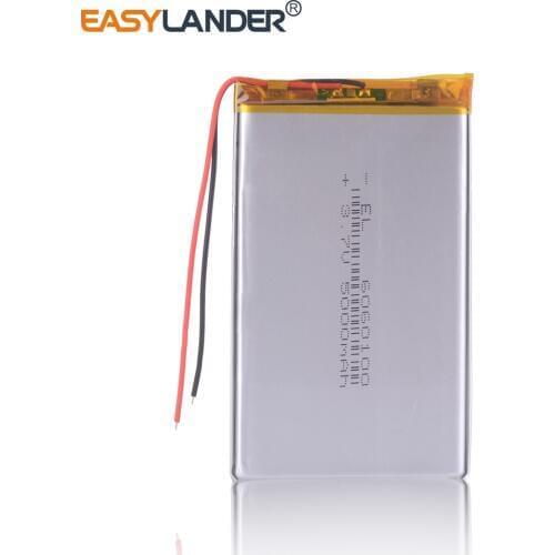 Li Po Li-ion Batteries Lithium Polymer Battery 3 7 V Lipo Li Ion Rechargeable Lithium-ion 6060100 5000mAh Bateria Replace