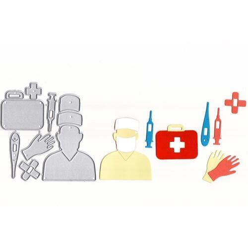 YLCD1631 Doctors Metal Cutting Dies For Scrapbooking Stencils DIY Cards Album Decoration Embossing Folder Craft Die Cuts Tools