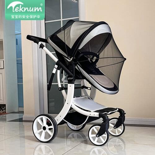 Baby carriage mosquito net full cover universal enlarged mosquito net trolley baby carriage zipper mosquito net cover