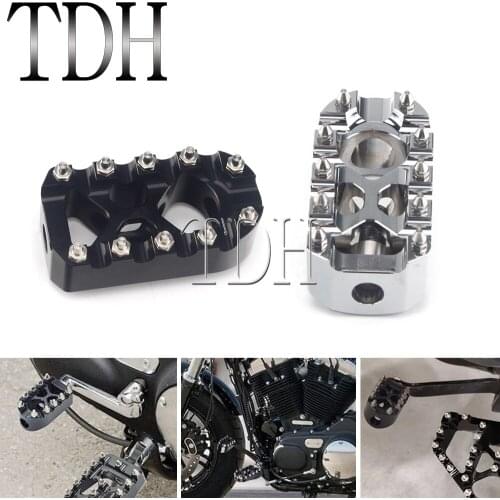 Motorcycle MX Shifter Pegs Gear Shift Brake Toe Foot Peg Rest For Harley Bobber Touring Dyna Street Bob Glide Sportster 1200 883