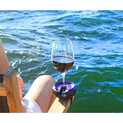 Outdoor Wine Glass Holder Silicone Accessories Champagne Juice Picnic For Boat Chair Multi-Purpose Portable Wine Glass Holder