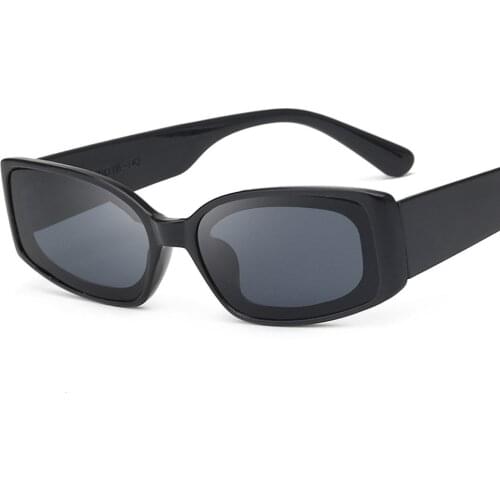 2021 Retro Style Small Frame Sun Glasses Women Man Narrow Small Cat Eye Vintage Sunglasses Thick Frame Driving Eyeglasses Shades